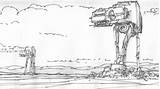 Battle Hoth Wars Star Empire Strikes Back Post sketch template