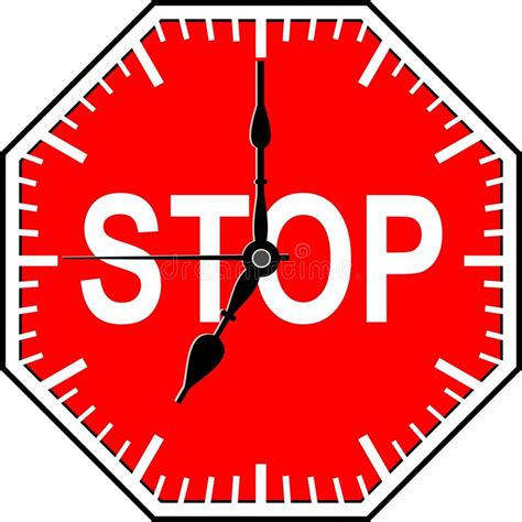 Stop Time Stock Vector Illustration Of Holding Minutes