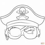 Pirata Maschera Dzieci Kolorowanka Wydruku Druku Maska Pirat Kolorowanki Kolorowania Supercoloring Piraci Maschere Pirati Stampare sketch template