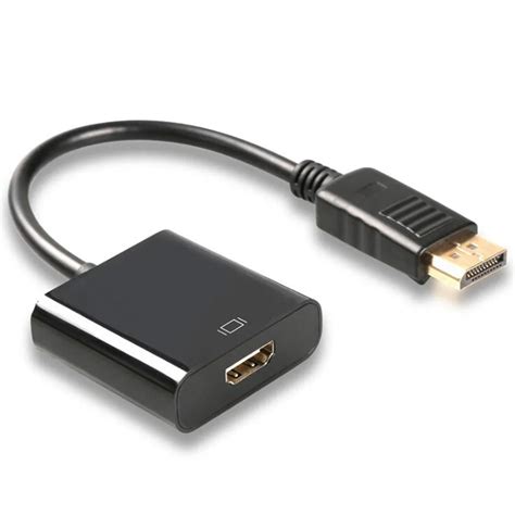 displayport dp  hdmi adapter cable dp male  hdmi female gold plated hd p converter