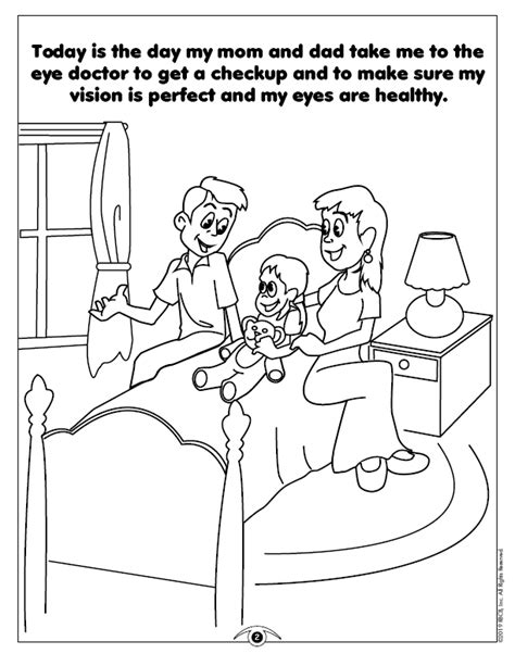 eye doctor imprint coloring book