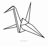 Origami Colorare Ptak Ausmalbilder Crane Cranes Kolorowanka Kran Orgiami Pokoloruj Drukowanka Ultracoloringpages sketch template