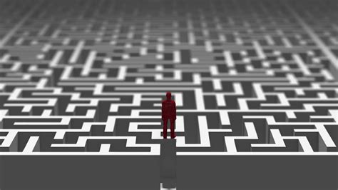 Person In Maze Labyrinth Finding Solution Stock Footage Sbv 338910975