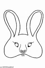 Mascaras Conejos Recortables sketch template