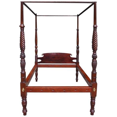 american classical mahogany four poster tester bed attrib