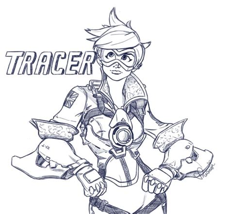overwatch tracer doodle by luvusagi on deviantart