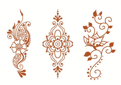 henna art vector pack  vector art  vecteezy