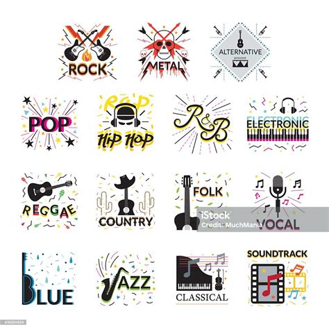 genres signs  symbols stock vector art  images  arts culture  entertainment