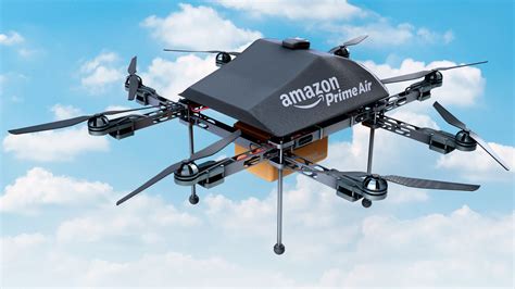 amazon prime air delivery drone lowpoly pbr  model turbosquid