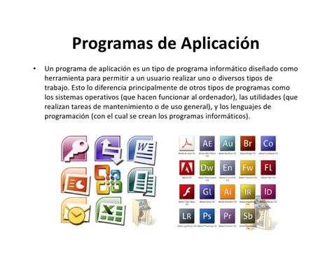 programs de aplicacion
