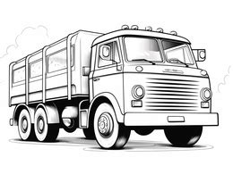 easy truck coloring page coloring page