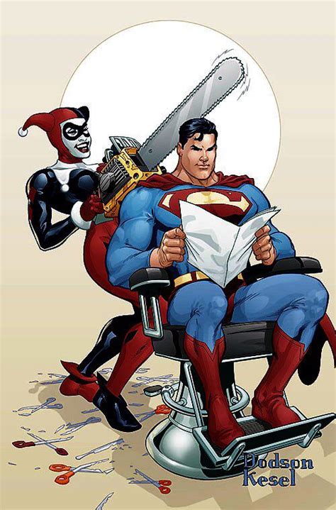 Superman Gets A Harley Quinn Haircut Superman Pinterest Harley