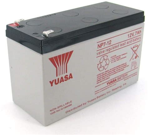 Yuasa Ups Battery 12v 7ah 20hr Np7 12 12 Volts 7 Ampere Rechargeable