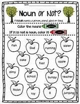 Nouns Coloring Fall Practice Grade Subject Th sketch template