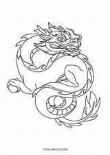 Dragon Coloring Pages Chinese Cool2bkids Printable Kids sketch template