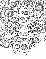 Coloring Pages Swear Adult Word Printable Mandala Adults Words Book Stress Drawing Sheets Naughty Books Color Algebra Math Funny Graphs sketch template