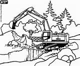 Ausmalbilder Baufahrzeuge Bagger Excavator Malvorlage Malvorlagen Ausmalen Abc Koparka Pracuje Maszyna Ziyaret Lavorando Escavatore Macchina sketch template
