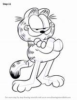Garfield Draw Step Drawing Cartoon Tutorial Drawings Coloring Pages Kids Make Drawingtutorials101 Tutorials Necessary Improvements Finally Finish Choose Board sketch template