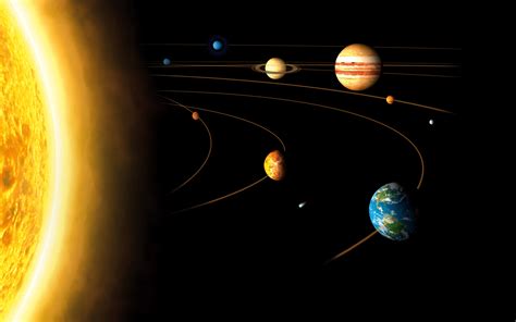 solar system planets  sun digital wallpaper space solar system