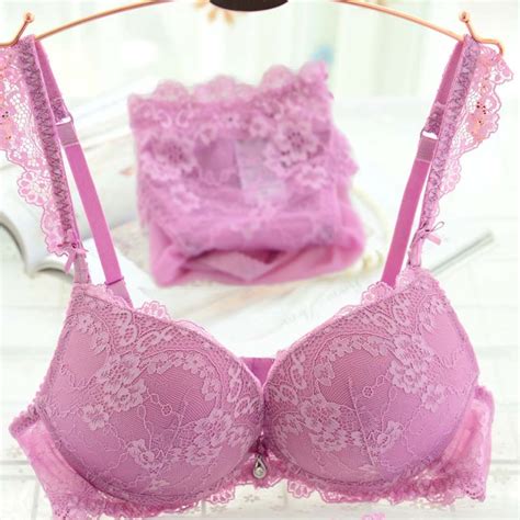 new women s underwear set lace sexy push up bra and panty sets bow