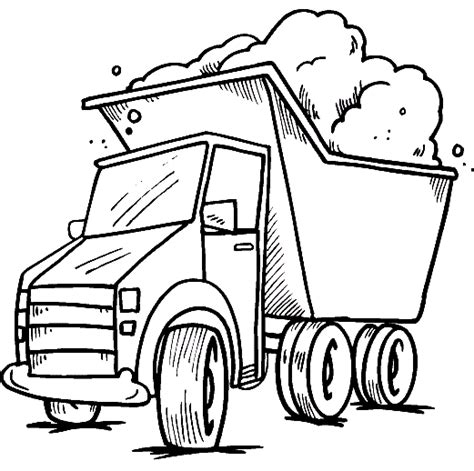 dump truck truck coloring pages coloring pages  boys colouring