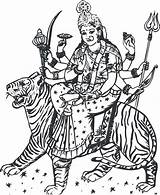 Clipart Durga God Kali Goddess Clip Kaliamman Library Cliparts Webstockreview sketch template