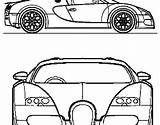 Bugatti Divo sketch template
