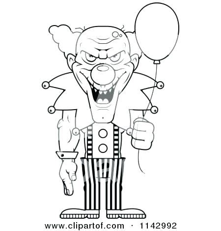 evil clown coloring pages  getcoloringscom  printable