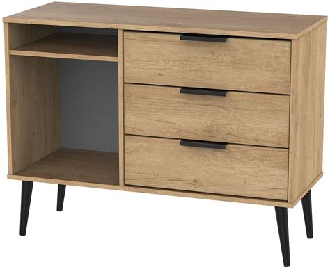 hong kong nebraska oak  drawer tv unit  wooden legs