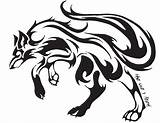 Wolf Tribal Tattoo Simple Designs Cool Head Drawings Draw Clipart Fox Wolves Cliparts Tattoos Line Rae Mireille Moon Drawing Tato sketch template