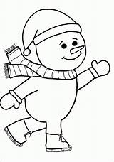 Snowman Coloring Pages Printable Christmas Kids Template Color Man Clipart Templates Colouring Library Winter Boyama Worksheets Gif Kitapları Rocks Skating sketch template
