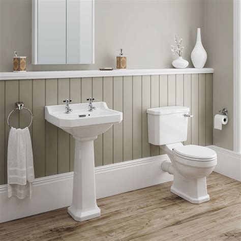 darwin  piece traditional bathroom suite victorian plumbingcouk