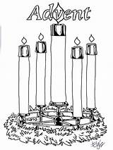 Advent Wreath Printables Coloring Printable Ministry Children Candles Pages Source sketch template
