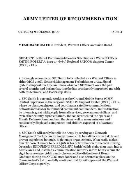 Army Letter To The Board Examples 9 Army Letterhead Templates Free