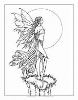Coloring Pages Molly Harrison Fantasy Halloween Fairy Tinkerbell Printable Grayscale Fairies Getcolorings Books Getdrawings Fearless Book Color Fascinating Colorings Template sketch template