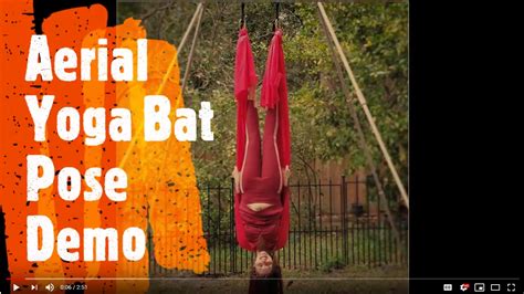 aerial yoga bat pose demo video aerial yoga yoga tutorial anti