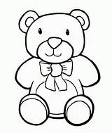 Bear Teddy Coloring Pages Clipart Drawing Library Printable Easy sketch template