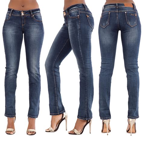 womens blue sexy  rise waist ladies stretchy denim jeans size