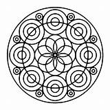 Mandalas Circles Colorare Disegni Cerchi Facili Cercles Achsensymmetrie Aufgaben Cerchio Geometric Adulte Serlo Crafter Forming Figuren Symmetrie Gemischte Grundformen Geometrischen sketch template