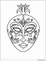Pages Venice Mask Coloring Color Online Masks Print Coloringpagesonly sketch template