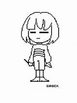 Frisk Undertale sketch template