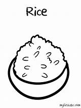 Rice Coloring 51kb sketch template