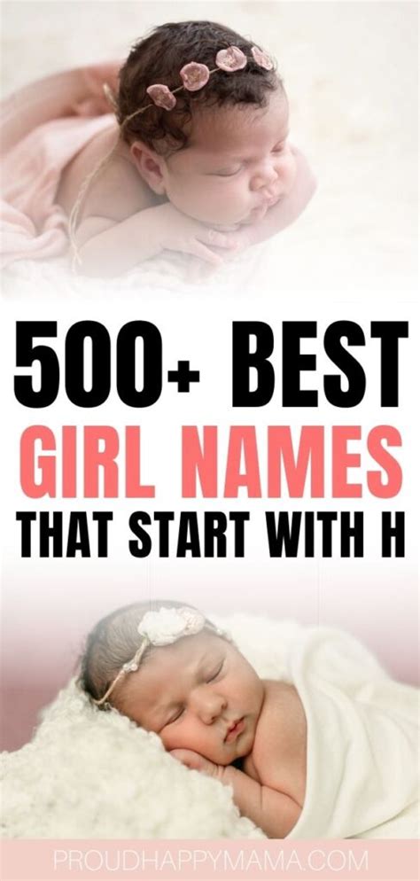 500 Girl Names That Start With H Pretty And Unique