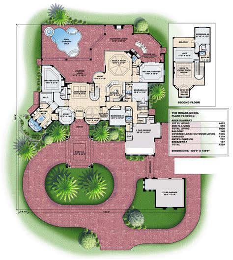 house plan  mediterranean style   sq ft  bed  bath   bath