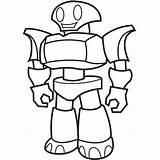 Coloring Robot sketch template