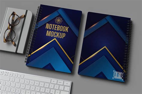 front  spiral notebook cover mockup graphic  ramis design