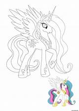 Celestia Princesse Coloring1 sketch template