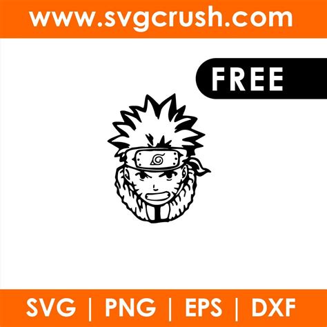 naruto anime svg cut files dxf png eps format