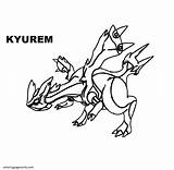 Kyurem sketch template