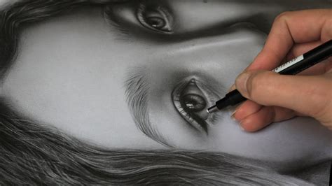 hyper realistic pencil drawings  worked    silvie